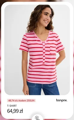 T-shirt damski Bonprix promocja w bonprix
