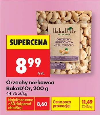 Orzechy nerkowca BakaD'Or promocja w Biedronka