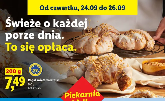 Rogal świętomarciński promocja w Lidl