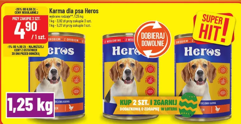 Karma dla psa wybrane rodzaje promocja w POLOmarket