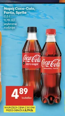 Napój gazowany Coca-Cola zero sugar promocja w Delikatesy Centrum