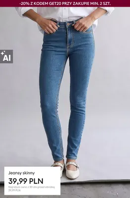 Jeansy skinny promocja w Sinsay