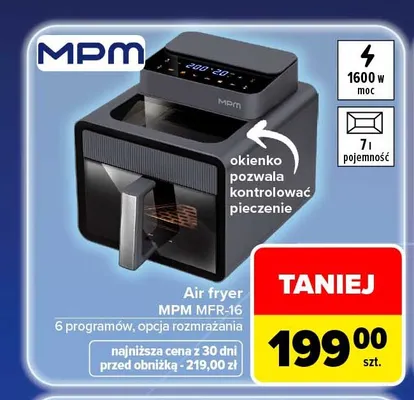 Air fryer Mpm MFR-16 promocja w Carrefour