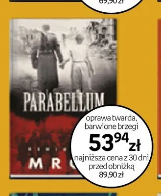 Książka Parabellum oprawa twarda barwione brzegi promocja w Empik