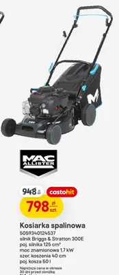 Kosiarka spalinowa 5059340124537 silnik Briggs & Stratton 300E poj. silnika 125 cm³ moc znamionowa 1,7kW szer. koszenia 40cm poj. kosza 50l promocja w Castorama