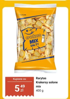 Krakersy solone mix Rarytas promocja w Dino