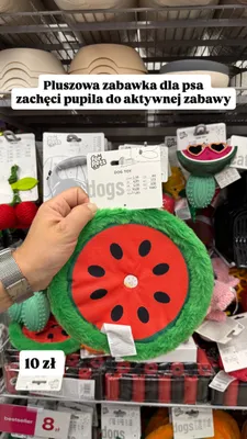 Pluszowa zabawka dla psa arbuz For Pets promocja w Pepco