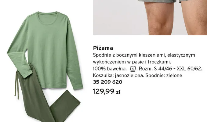 Piżama męska promocja w Tchibo