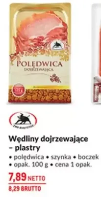 Wędliny dojrzewające - plastry polędwica, szynka, boczek promocja w Makro