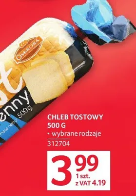 Chleb tostowy 500 g różne rodzaje promocja w Selgros