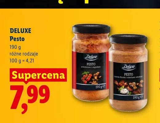 Pesto z serem Ricotta i orzechami włoskimi Deluxe promocja w Lidl