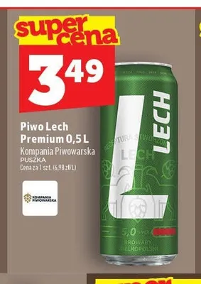 Piwo Lech Premium promocja w TOPAZ
