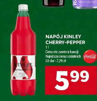 Napój Kinley Cherry-Pepper promocja w Stokrotka
