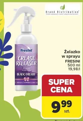 Żelazko w sprayu Crease Releaser Black Orchid promocja w Carrefour Market