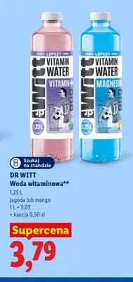 Woda witaminowa mango Dr Witt promocja w Lidl