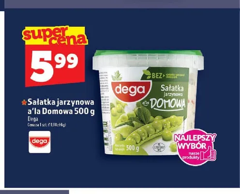 Sałatka jarzynowa a'la Domowa Dega 500g promocja w TOPAZ