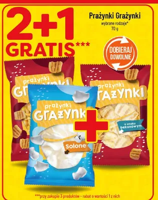 Prażynki Grażynki wybrane rodzaje promocja w POLOmarket