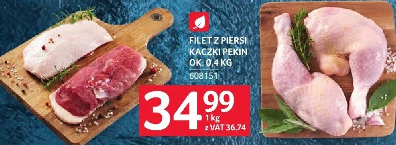 Filet z piersi kaczki Pekin ok. 0.4 kg 808151 promocja w Selgros
