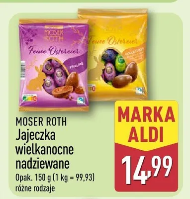 Jajeczka wielkanocne nadziewane promocja w Aldi