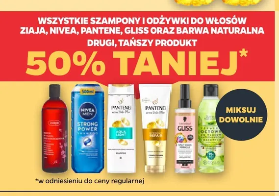 Szampony i odżywki do włosów Ziaja, Nivea, Pantene, Gliss oraz Barwa Naturalna promocja w Netto