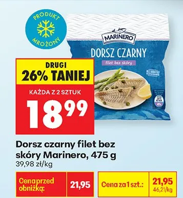 Dorsz czarny filet bez skóry promocja w Biedronka