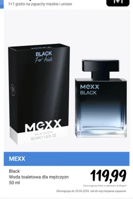 Woda toaletowa dla mężczyzn Mexx Black promocja w Rossmann