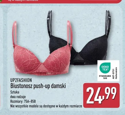 Biustonosz push-up damski UP2FASHION promocja w Aldi
