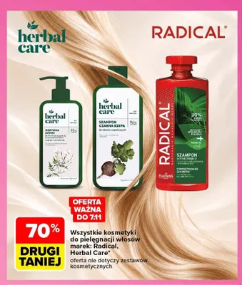 Szampon do włosów czarna rzepa Herbal Care promocja w Carrefour