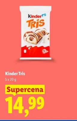 Kinder Tris 5-pak promocja w Lidl