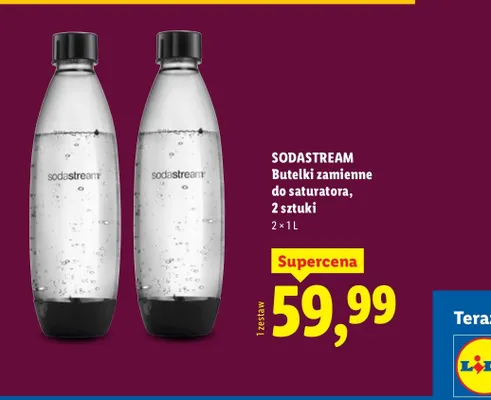 Butelki zamienne do saturatora, 2 sztuki promocja w Lidl