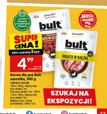 Karma dla psa Bult saszetka promocja w Twój Market