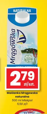 Maślanka Mrągowska naturalna Mlekpol promocja w emma MARKET