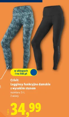Legginsy funkcyjne damskie z wysokim stanem Crivit promocja w Lidl