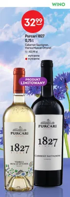 Wino białe Purcari 1827 Viorica Muscat Ottonel promocja w Żabka