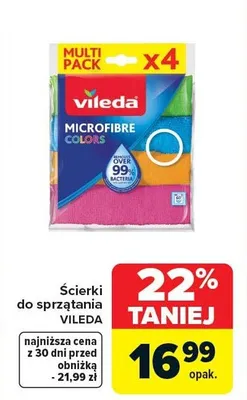 Ścierki do sprzątania Microfibre Colours promocja w Carrefour