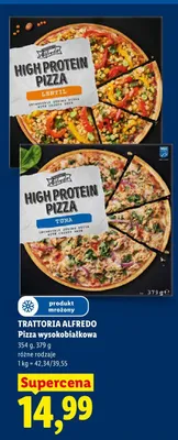 Pizza wysokobiałkowa Trattoria Alfredo Lentil promocja w Lidl