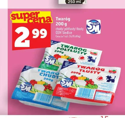 Twaróg chudy OSM Siedlce promocja w TOPAZ