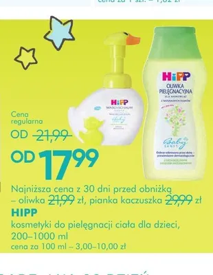 Pianka do mycia HiPP Babysanft promocja w Super-Pharm