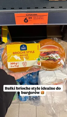 Bułki do burgerów Brioche Style promocja w Biedronka