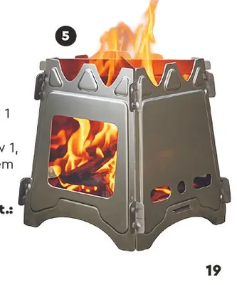 Kuchenka składana o wym. 14x16x14cm, z pokrowcem Wild Trek promocja w Biedronka