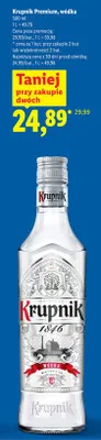 Wódka Krupnik Premium promocja w Lidl