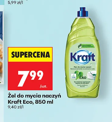 Żel do mycia naczyń Kraft Eco promocja w Biedronka