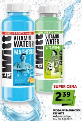 Woda witaminowa Dr Witt Vitamin Water Vitamin+ o smaku zielonego jabłka promocja w ABC