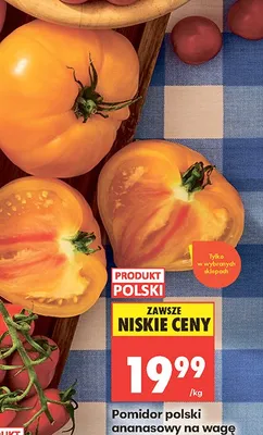 Pomidor polski ananasowy na wagę promocja w Biedronka