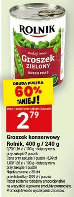 Groszek konserwowy promocja w Twój Market