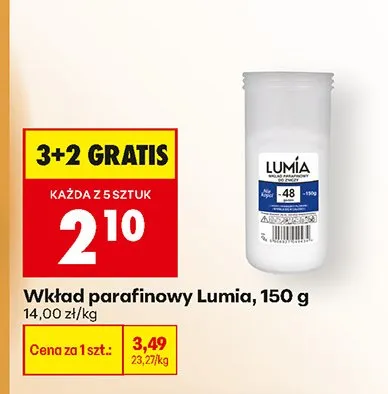 Wkład parafinowy promocja w Biedronka