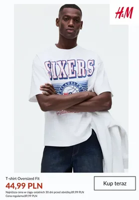 T-shirt Oversized Fit H&M promocja w H&M