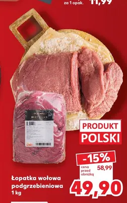 Łopatka wołowa podgrzebieniowa promocja w Kaufland