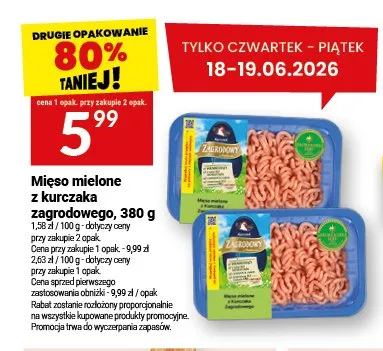 Mięso mielone z kurczaka Zagrodowego promocja w Twój Market