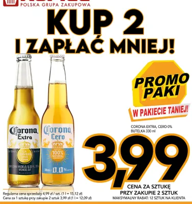 Piwo bezalkoholowe Corona Cero promocja w Kupiec